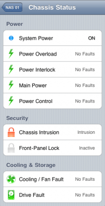 Detailed Chassis View with intrusion detected