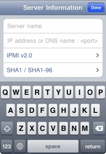 Custom IPMI port dialog